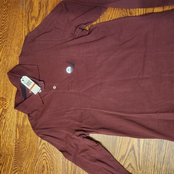 Nautica Other - Burgundy Long Sleeve Polo Shirt
